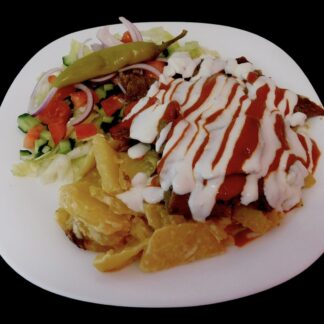 Kebab ahjukartulitega